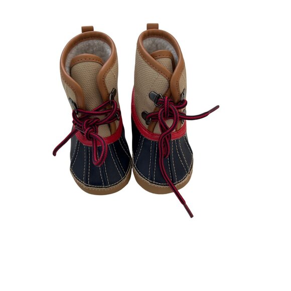 Baby Gap Tan Snow Boots For Babies 6-12 Months With Faux Sherpa Lining - Picture 2 of 4